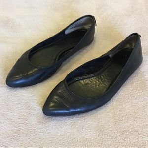 Frye leather pointed toe ballet flats